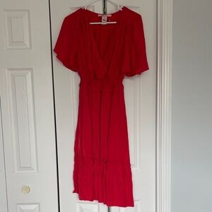 Elegant Red Women's Dress